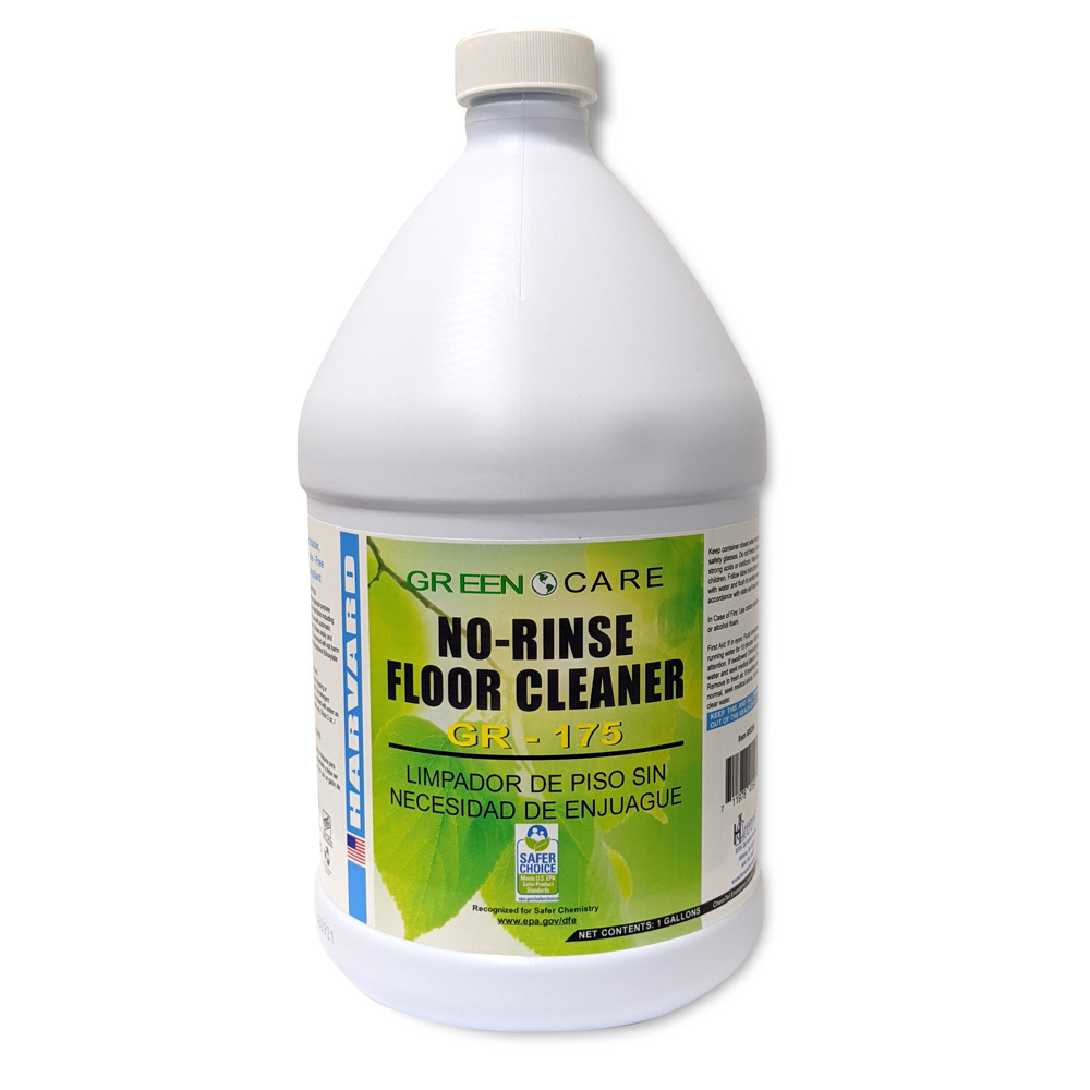Harvard Chemical 600204 No Rinse Floor Cleaner GR175 Green Care 4 x 1